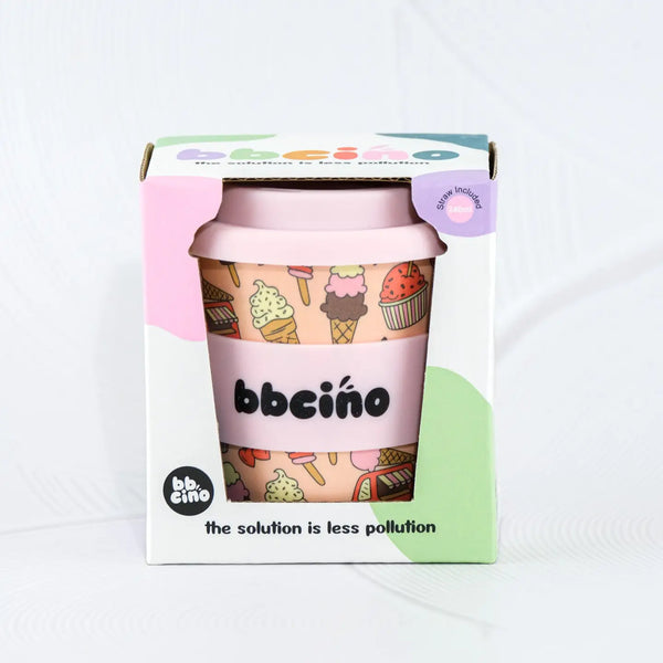 Shell Yeah Kids Keep Cup - 240ml (Straw Included) BBCINO