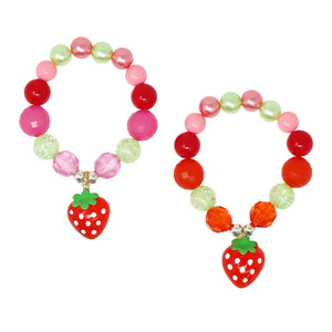 Strawberry Pop Bracelet - Pink Poppy