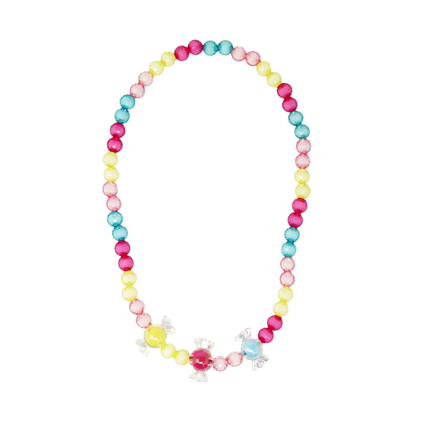 Candy Lolly Necklace & Bracelet - Pink Poppy
