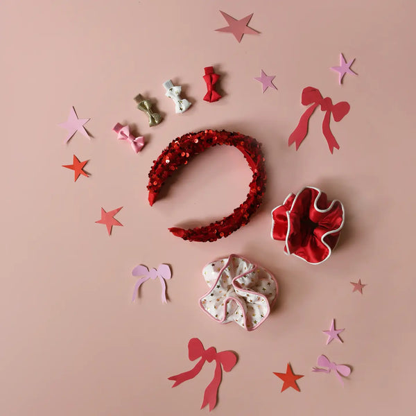 Festive Double Ruffle Scrunchies - Rockahula Kids