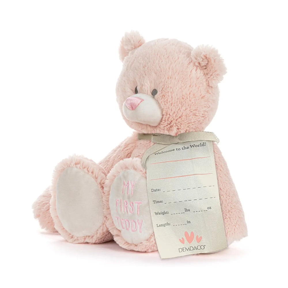 Demdaco My First Teddy Pink 24cm - Mary Meyer