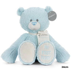 Demdaco My First Teddy Blue 24cm - Mary Meyer