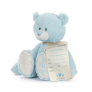 Demdaco My First Teddy Blue 24cm - Mary Meyer