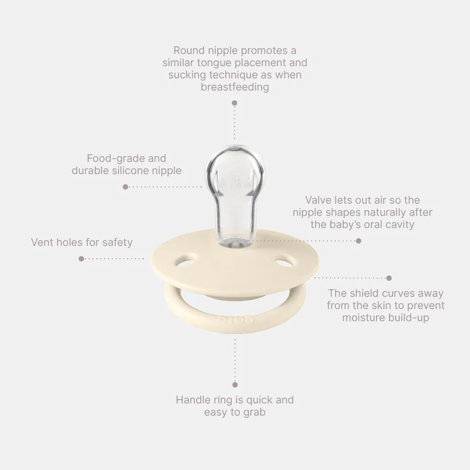 De Lux - Silicone - One Size - Vanilla/Peach - BIBS Denmark