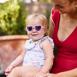 Frosted Pink Hearts - The Influencer - Polarized Babiators