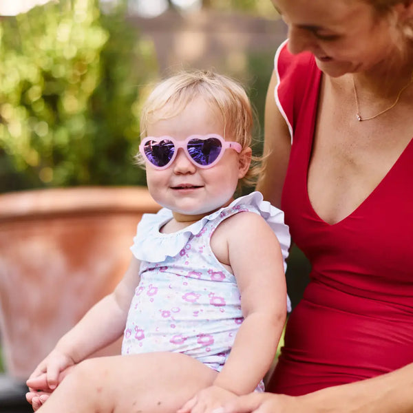 Frosted Pink Hearts - The Influencer - Polarized Babiators