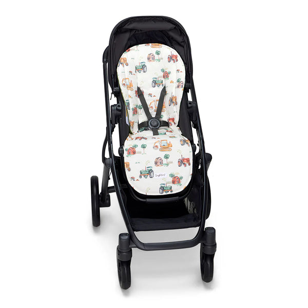 Pram Liner Universal - Diggers & Tractors - Snuggle Hunny