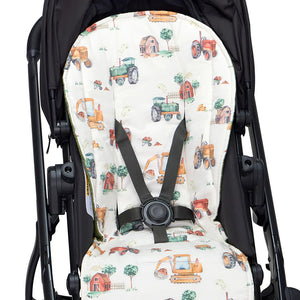 Pram Liner Universal - Diggers & Tractors - Snuggle Hunny