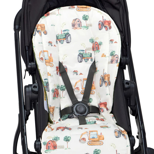 Pram Liner Universal - Diggers & Tractors - Snuggle Hunny