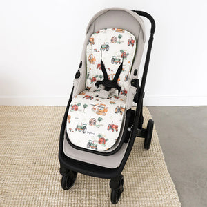 Pram Liner Universal - Diggers & Tractors - Snuggle Hunny