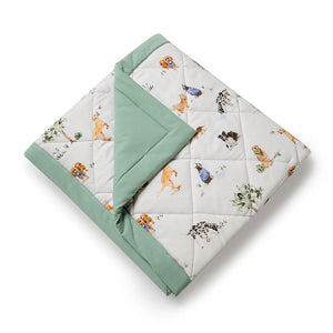 Dog Park Organic Cotton Cot Comforter - Snuggle Hunny