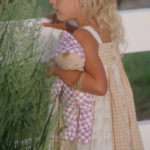 Dozy Dinkum Doll - Twinkle Plum Check - Olli Ella