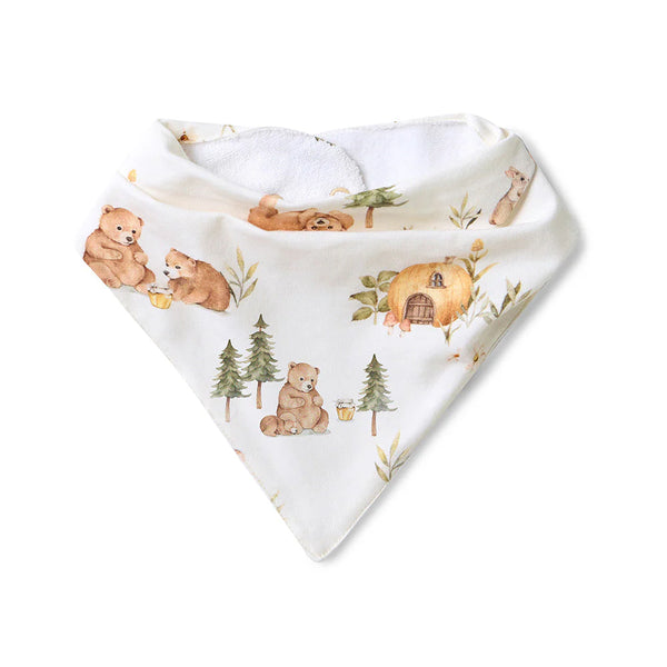 Bears Organic Dribble Bib - Snuggle Hunny