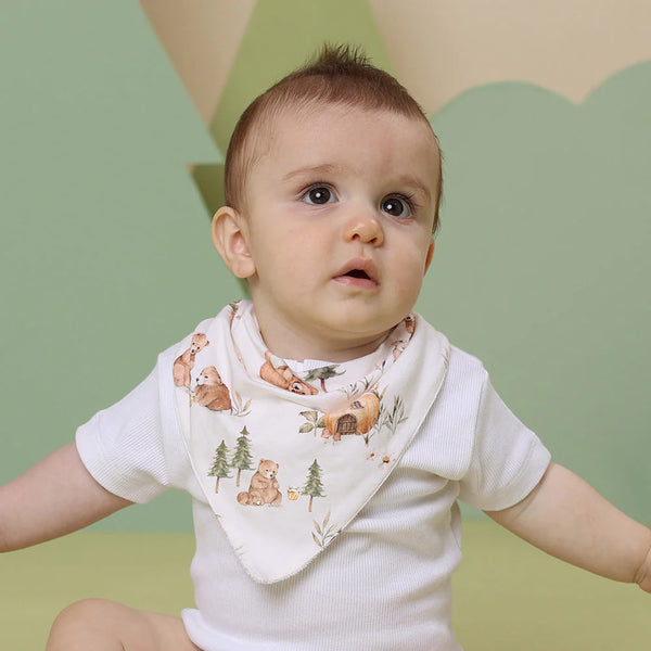 Bears Organic Dribble Bib - Snuggle Hunny