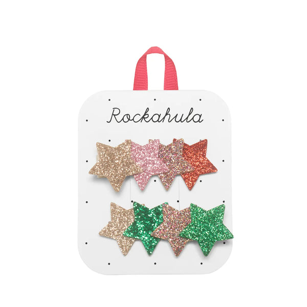 Jolly Glitter Star Clips - Rockahula Kids