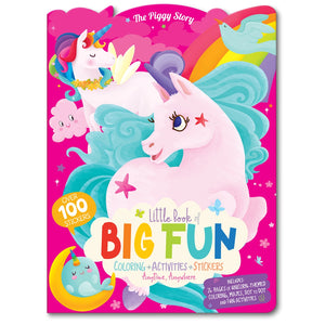 Unicorn 3 Piece Gift Pack | Activity Book, Crayons, Stickers - Girl Nation