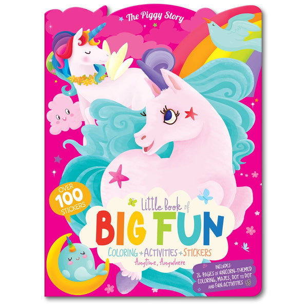Unicorn 3 Piece Gift Pack | Activity Book, Crayons, Stickers - Girl Nation