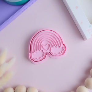 Eco Playdough Stamp | Rainbow with Heart - Play Sense