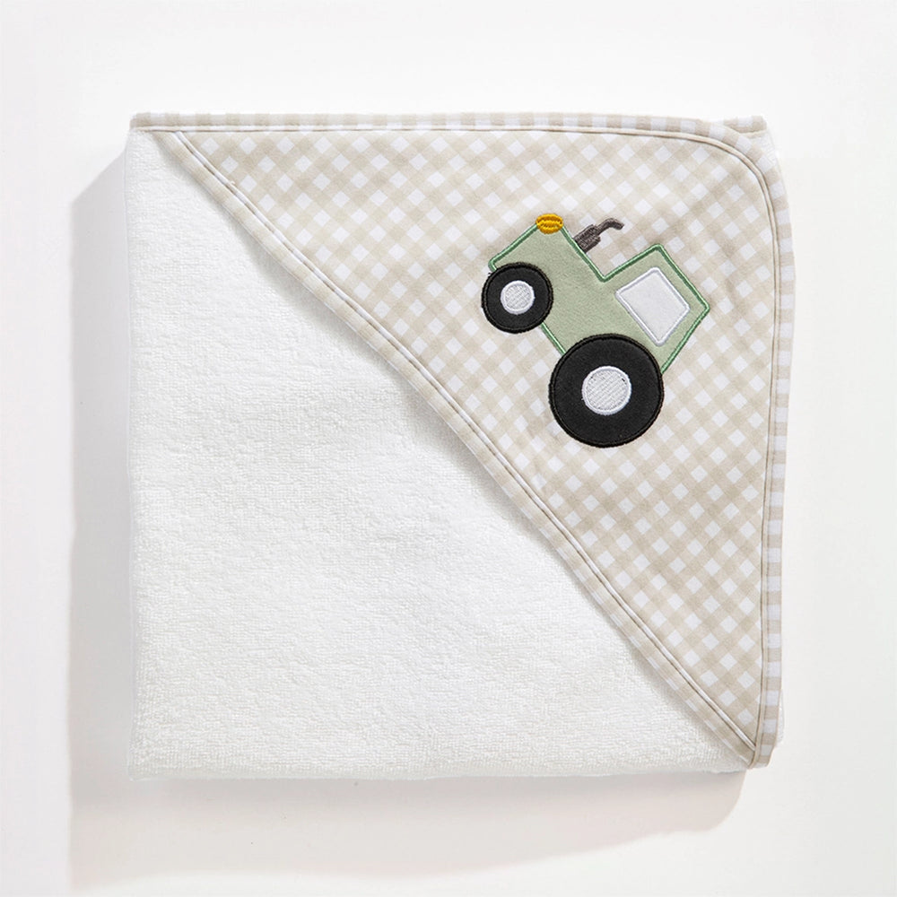 Hooded Towel - Tractor Ride - Living Textiles