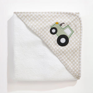 Hooded Towel - Tractor Ride - Living Textiles