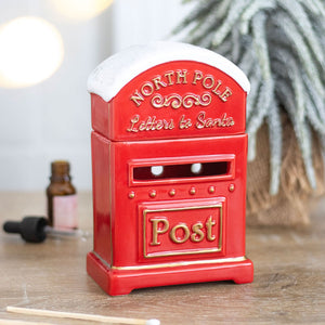 Letters To Santa Christmas Post Box Oil Burner - Wonder Imports
