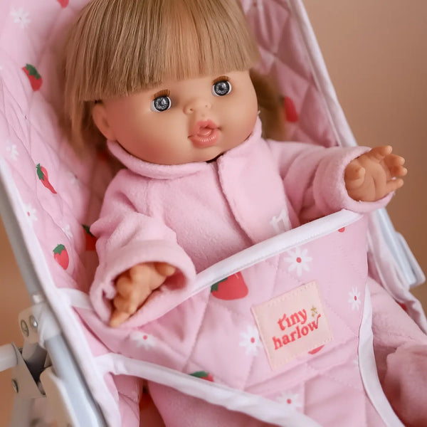 Dolls Stroller Strawberry Picnic - Tiny Harlow