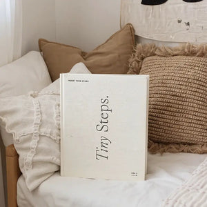 Tiny Steps | Baby Linen Photo Album - Axel & Ash