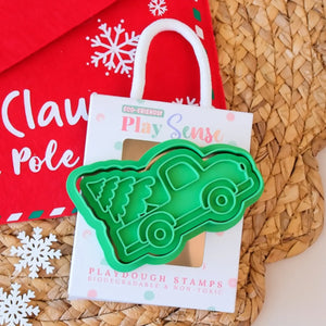 Eco Christmas Playdough Stamp | Christmas Ute - Play Sense