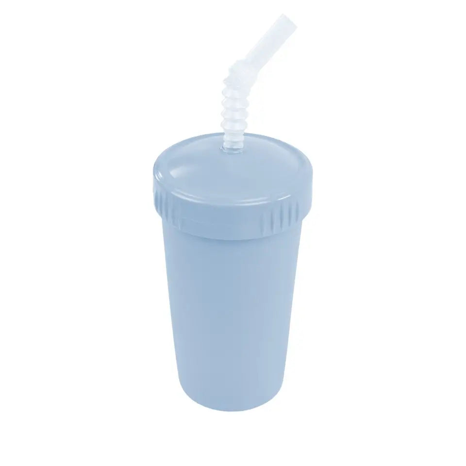 Straw Cup with Reusable Straw - Ice Blue - Replay