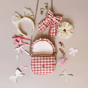 Stripy Glitter Bow Clips - Rockahula Kids