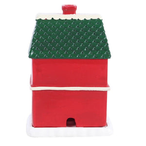 Red Christmas House Incense Cone Burner - Wonder Imports