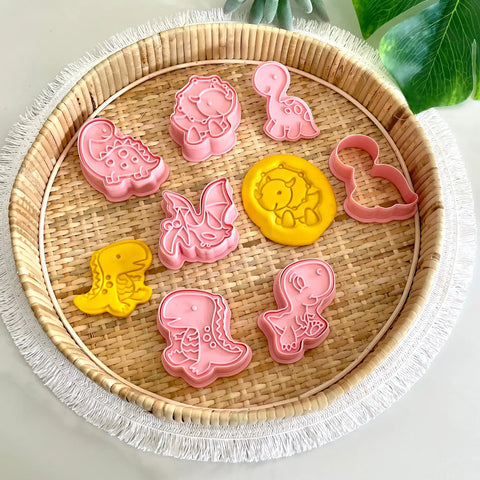 Dinosaurs - Cutters & Stamps Set - Wild Dough