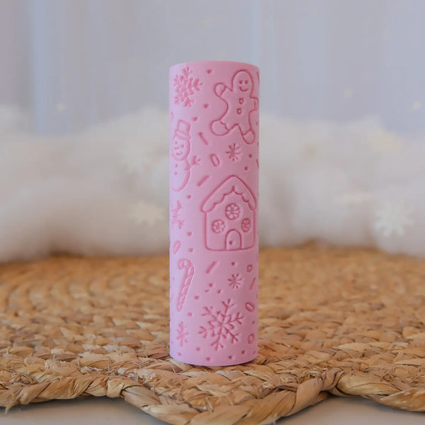 Eco Textured Roller | Christmas | Candy Cane Lane - Play Sense