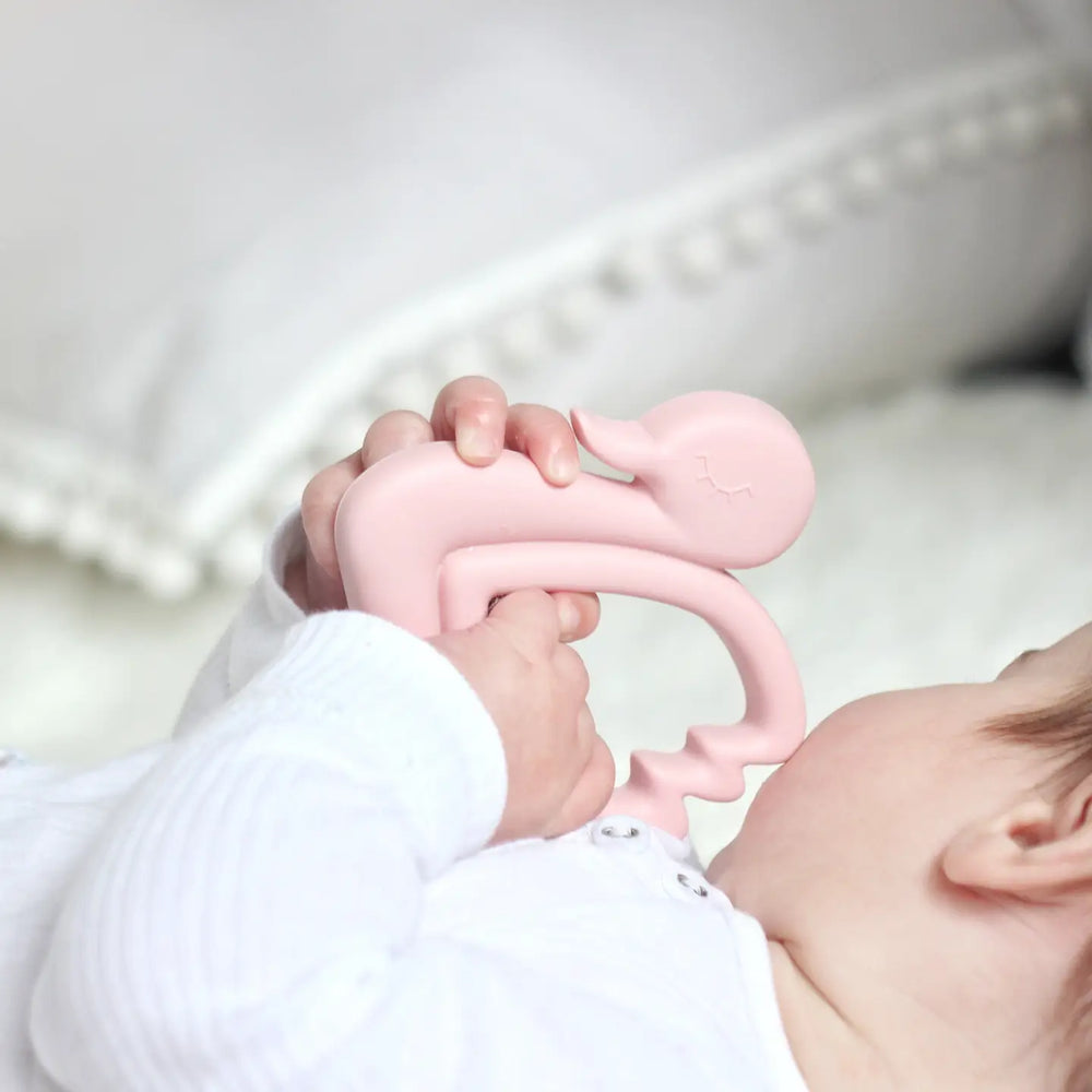 Swan Teether - Rose - Bella Zailea