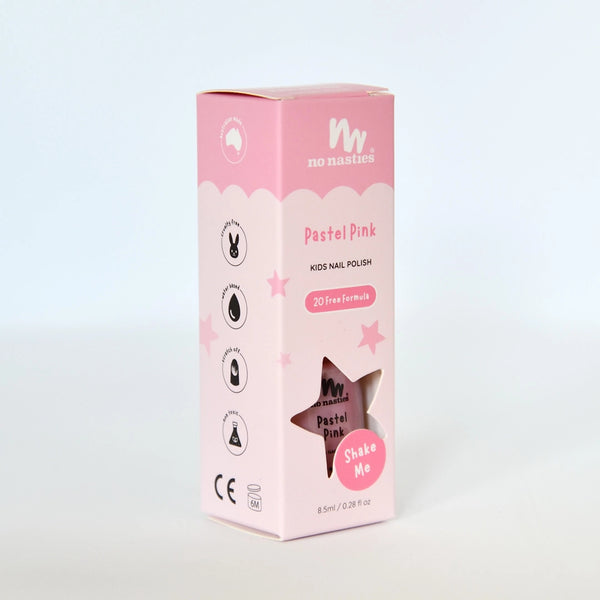 Pastel Pink Water-Based Nail Polish for Kids - No Nasties