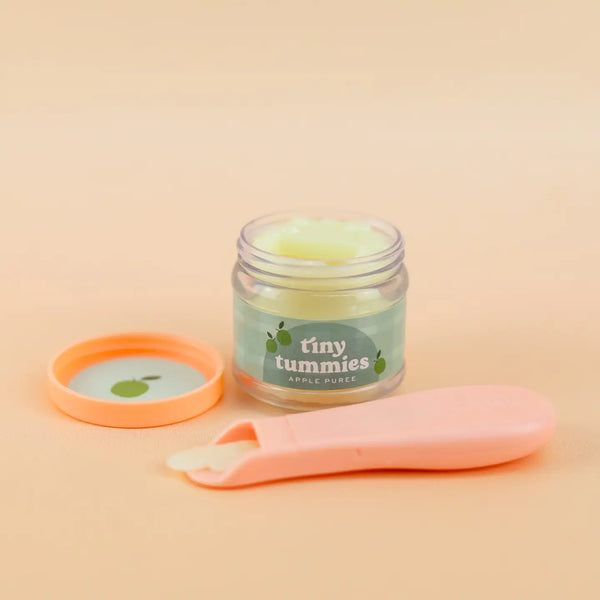 Tiny Tummies Apple Puree Food Jar and Spoon Set - Tiny Harlow