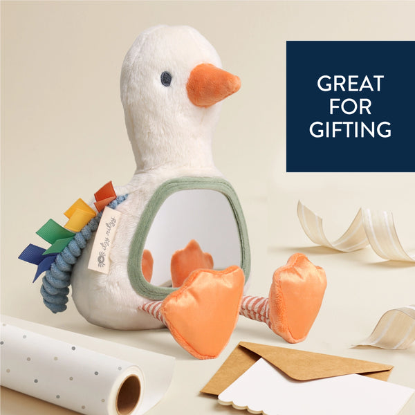 Sensory Tummy Time Mirror - Goose - Itzy Ritzy