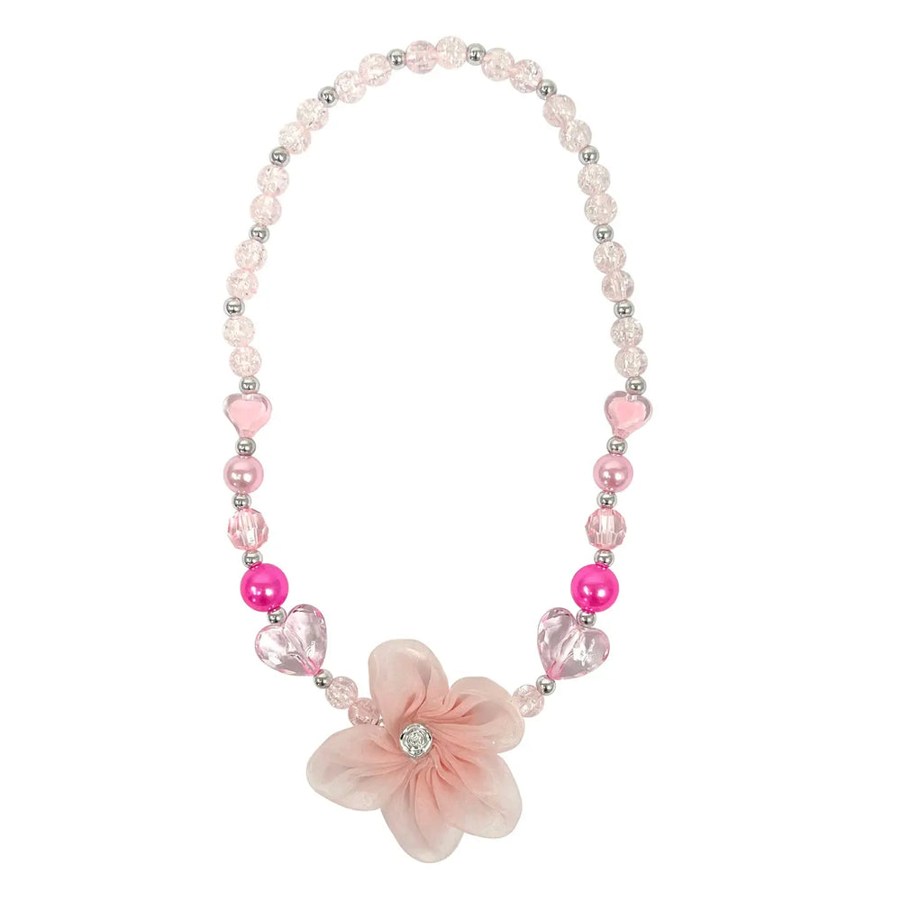 Flower Necklace - Pink Poppy