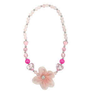 Flower Necklace - Pink Poppy