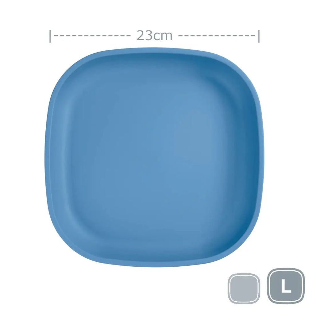 Large Flat Plate - Denim - RePlay