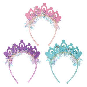 Mermaid Crown Headband - Pink Poppy