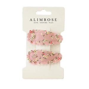 Hair Clip Set - Posy Heart - Alimrose