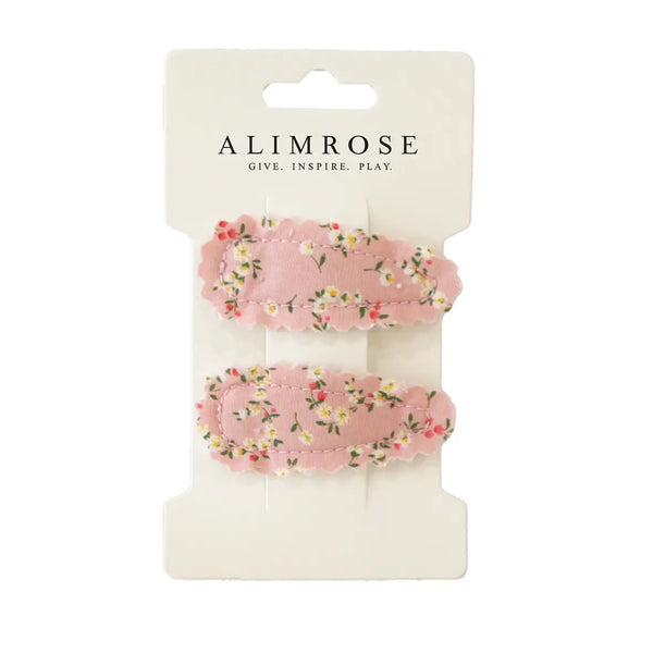 Hair Clip Set - Posy Heart - Alimrose