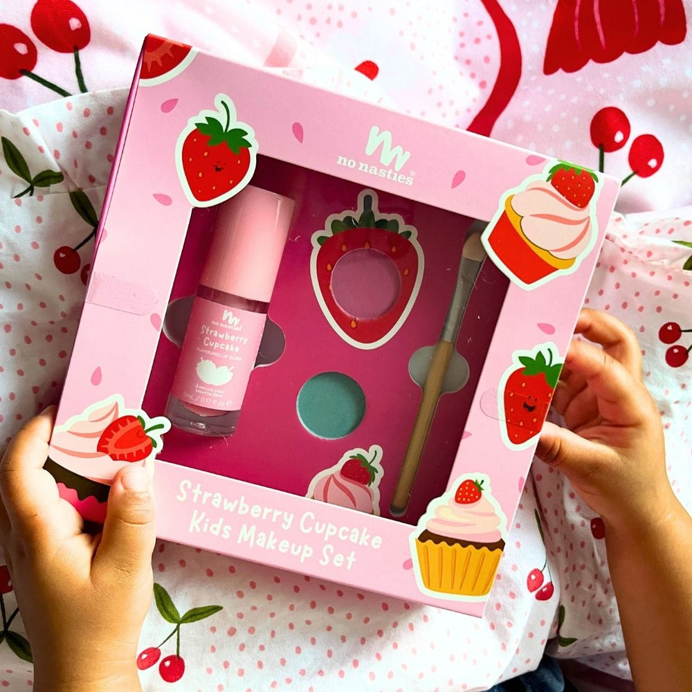 Strawberry Cupcake Natural Makeup Gift Set - No Nasties