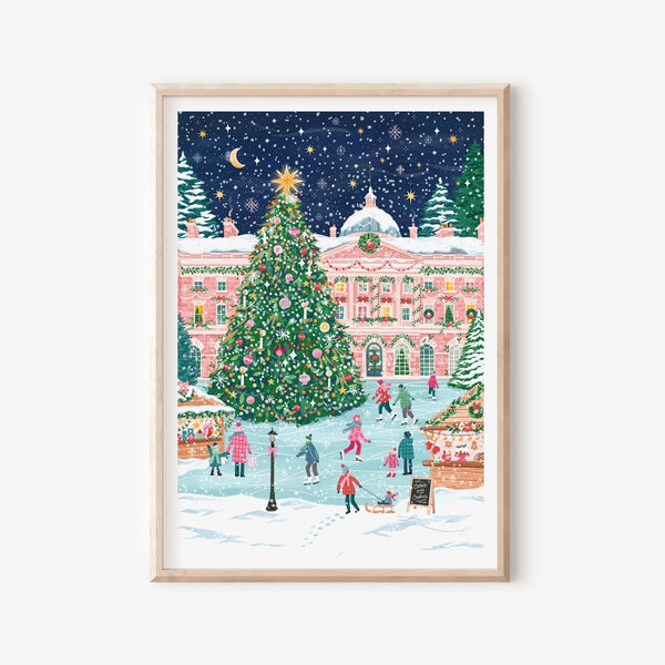 Christmas At Somerset House, London A4 Print - Simply Katy