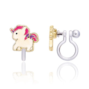 Clip On Cutie Earrings- Magical Unicorn - Girl Nation