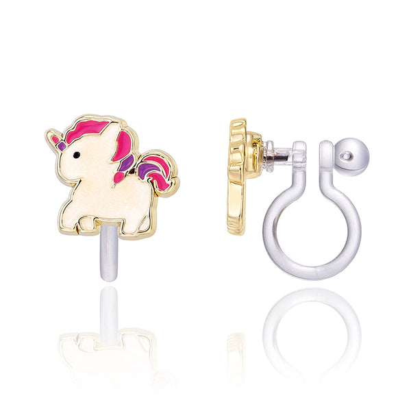 Clip On Cutie Earrings- Magical Unicorn - Girl Nation