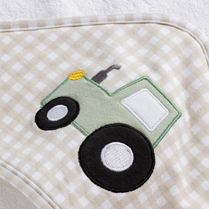 Hooded Towel - Tractor Ride - Living Textiles