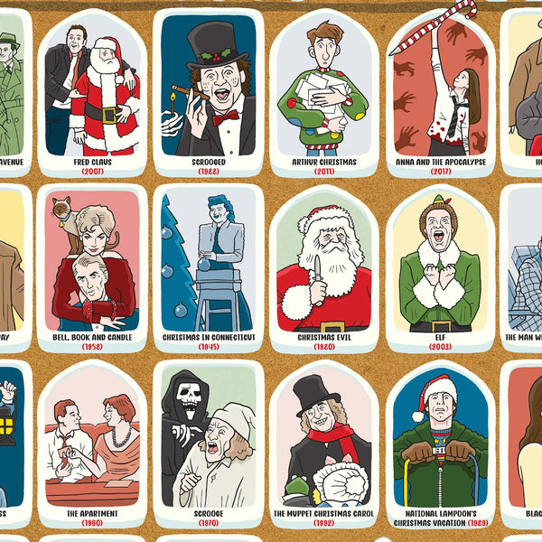 Ridleys Bucket List Puzzle:50 Must - Watch Christmas Movies-1000pc Red - IS Gift