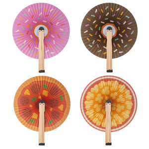 Paper Fans - Food Theme - IS Gift